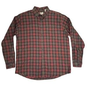 L.L. Bean Multicolor Plaid Button Down Shirt